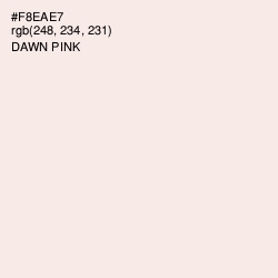 #F8EAE7 - Dawn Pink Color Image